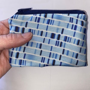 Electrophoresis zipper pouch, coin purse, chemistry wallet, change purse, electrophoresis gift, science card wallet, science gift, dna gift