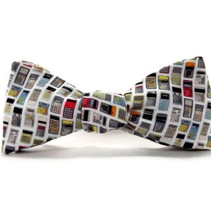 Calculator bowtie, Math bowtie, mathematics bowtie, mathmatician bowtie, teacher bowtie, gift, nerd bowtie, geek bowtie