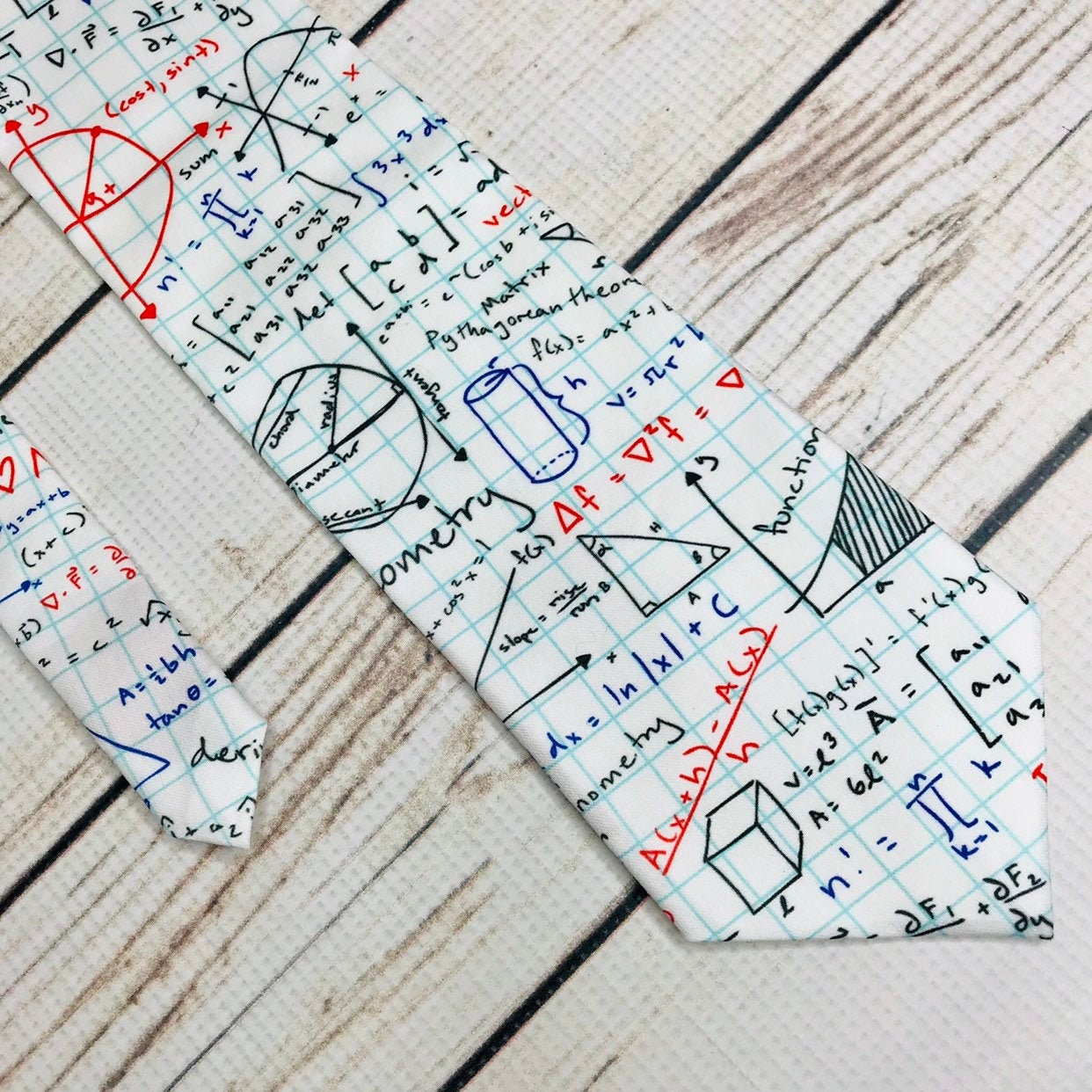 Geometry Tie Math Tie Equation Tie Math Teacher Tie Math - Etsy Singapore