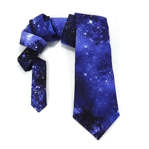 galaxy tie, space tie, necktie, the Milky way, astronomy tie, astronaut tie, universe tie, stars tie, deep space image 7