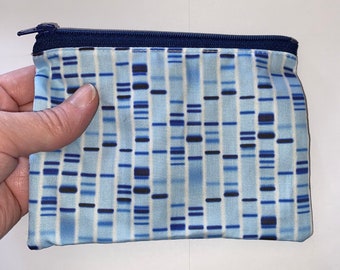 Gel Elektrophorese Reißverschlusstasche, DNA-Karten-Brieftasche, Wissenschafts-Accessoire, Chemie-Brieftasche, DNA-Wechsel-Geldbörse, Wissenschaftsgeschenk, genetische Geschenke, 6 x 4