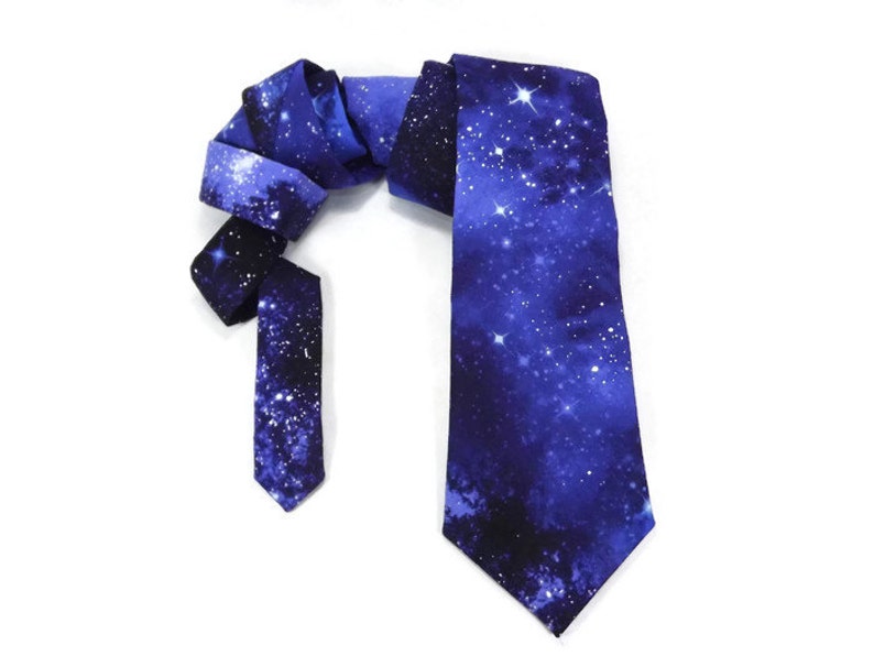 galaxy tie, space tie, necktie, the Milky way, astronomy tie, astronaut tie, universe tie, stars tie, deep space image 3