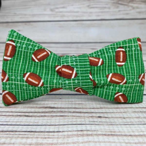 Football bowtie, sports bowtie, football gift, game bowtie, football dad, football accessory, football bow tie