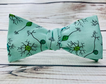 Neuron bowtie, Neuroscientist gift, nerve cell bowtie, neurologist bowtie, nervous system gift, graduation gift, Neuroscience accessory