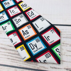 Science Tie, Periodic Table of Elements Tie, Periodic Table Tie ...