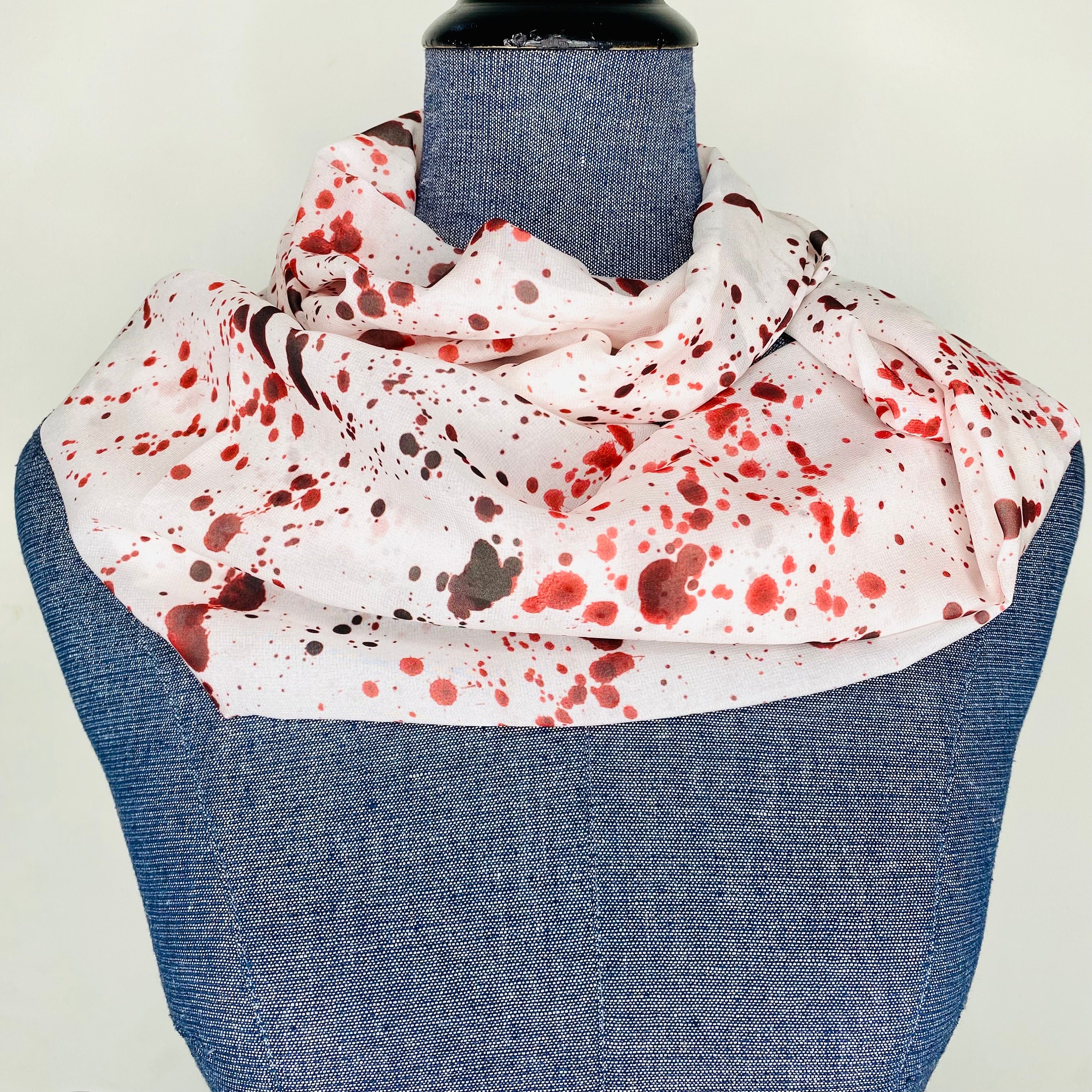Blood Splatter Scarf, Blood Splatter, Crime Scene Infinity