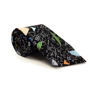 Math tie, geometry tie, equation tie, math teacher tie, math teacher gift, science tie, mathematics tie, geometry proofs, math gift image 4