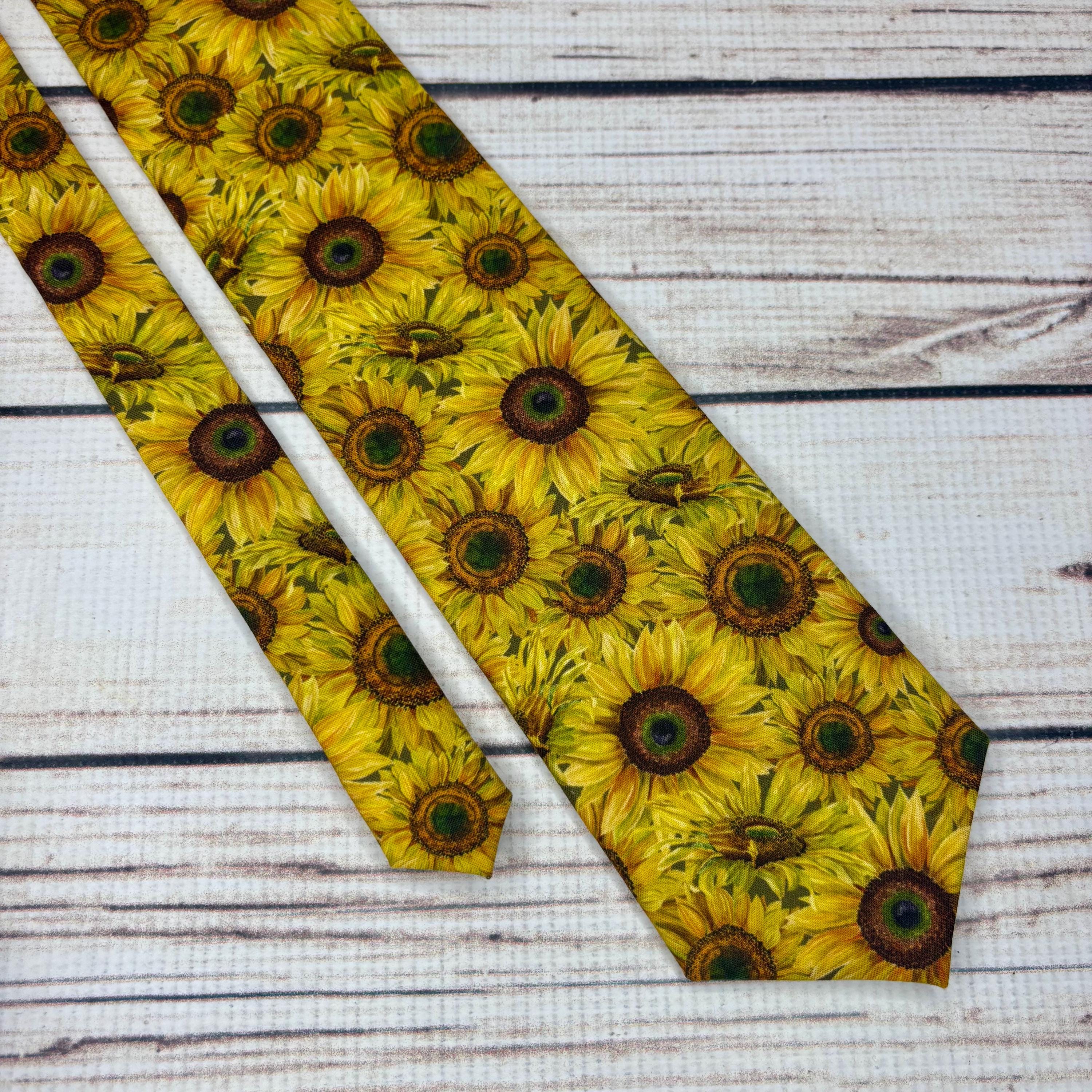 Sunflower Necktie - Etsy