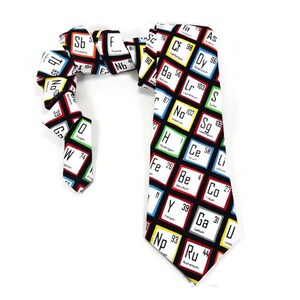 Science Tie, Periodic Table of Elements Tie, Periodic Table Tie ...