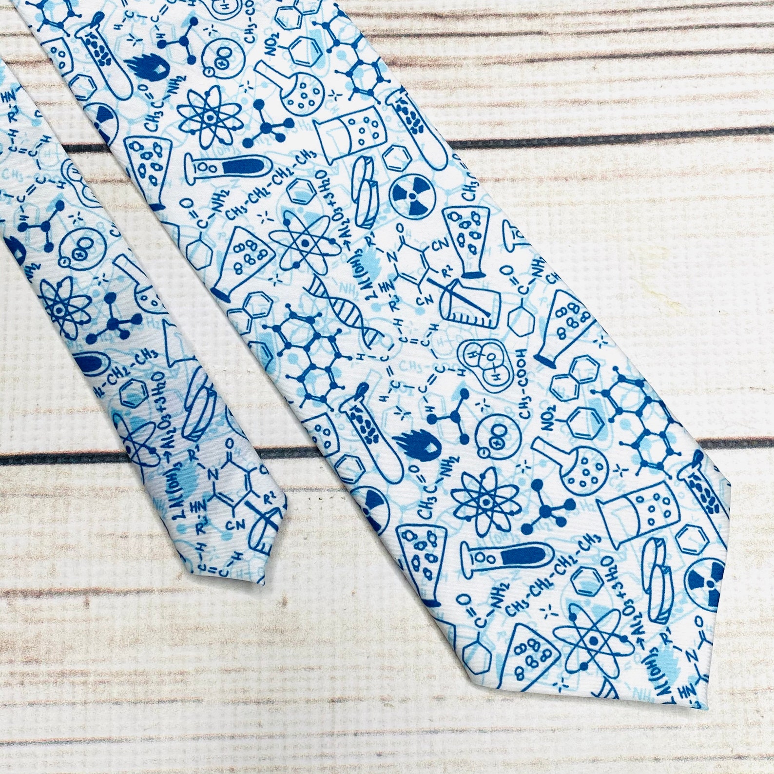 Chemistry Tie Science Necktie Laboratory Necktie Physics Etsy