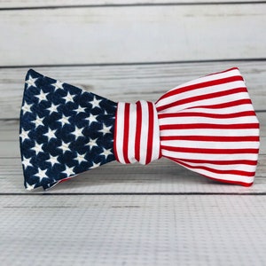 American Flag bow tie, american bow tie, flag bowtie, political bowtie, election bowtie, 4th of july bowtie, independence day, mens, womans