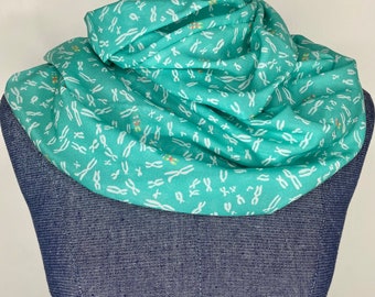 Chromosome scarf, science gift, chiffon scarf, science teacher gift, genetics gift, chromosome gift, genetics graduation gift