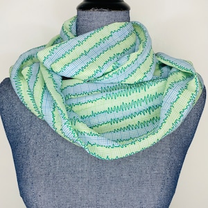 Electroencephalogram scarf, eeg tech gifts, neurologist scarf, infinity scarf, nurse gift, chiffon scarf, neuroscience gifts, for her