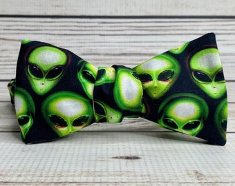 Alien Fliege, Fliege, Fliege, Fliege, grünes Männchen, kleiner Alien, Alien Geschenk, Alien Accessoire, Party Accessoire, Alien Fliege