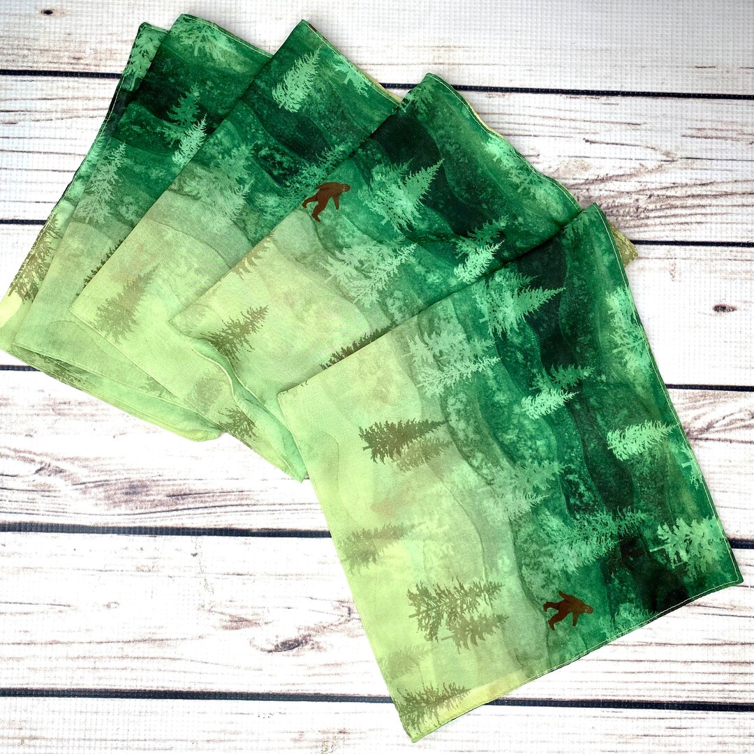 Bigfoot Scarf, Sasquatch Scarf, Flat Scarf, Pacific Northwest Gift ...