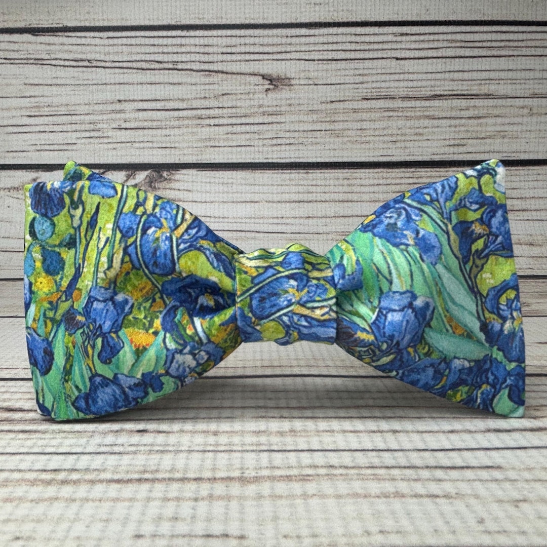 Vincent Van Gogh Irises Bowtie, Iris Bow Tie, Art Bowtie,