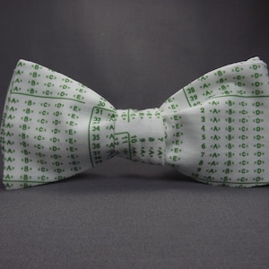 Scantron Bowtie, Nœud papillon enseignant, cadeau enseignant, nœud papillon homme, self tie style libre, nœud papillon, cravate enseignant, scantron, cadeau enseignant excentrique image 1