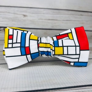 Mondrian blocks, Mondrian Bowtie, Abstract art bowtie, art bowtie, artist bowtie, Modern art bowtie, mondrian gift, painter bowtie