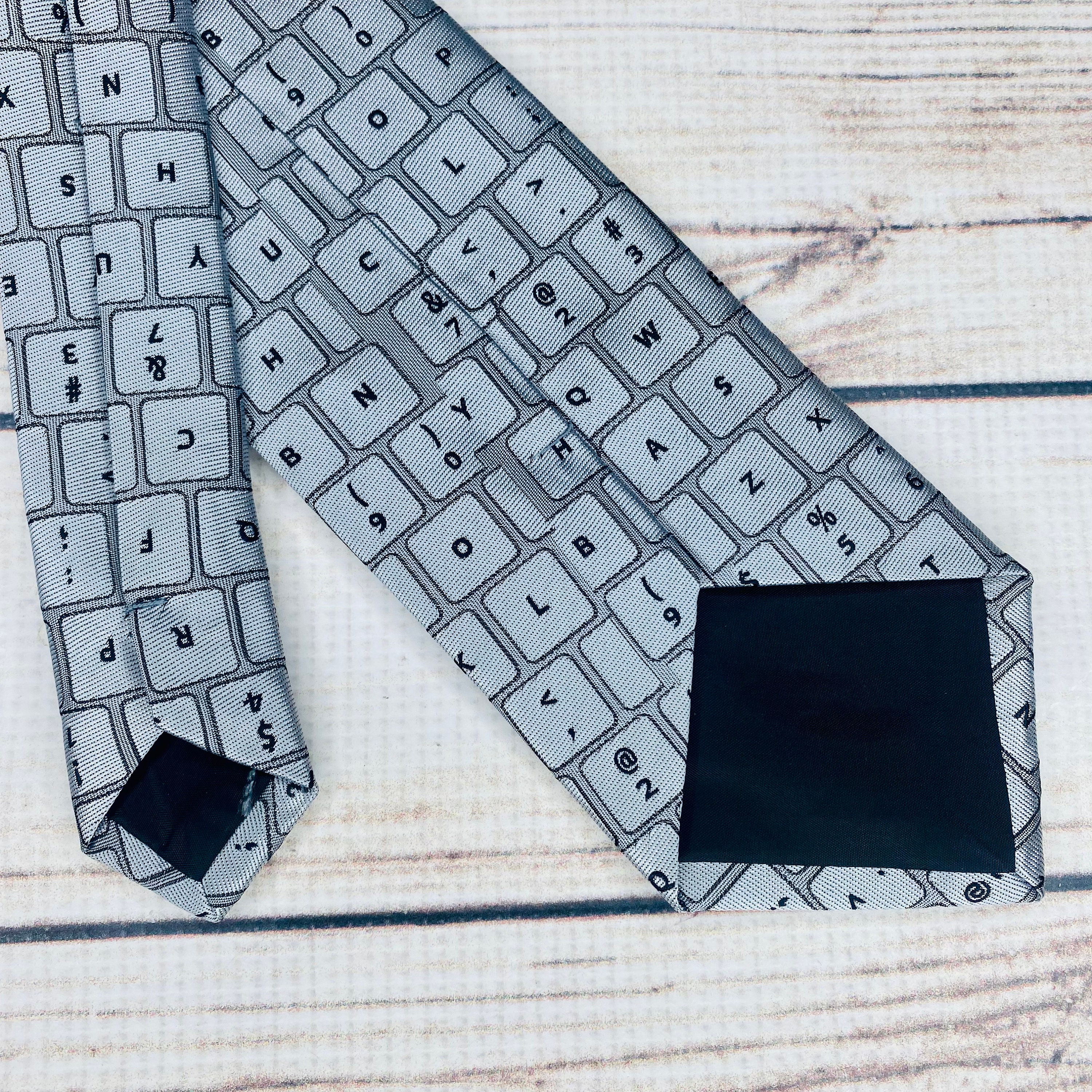 computer science teacher gift Computer accessories QWERTY keyboard Keyboard necktie
