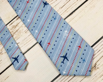 Airplane tie, air plane tie, pilot tie, air plane necktie, pilot gift, aircraft tie, plane tie