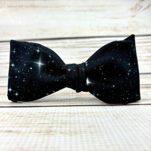 Star bowtie, Space bowtie, Black and White, night sky wedding, deep space bowtie, Astronomy bowtie, Black and white, Stargazing