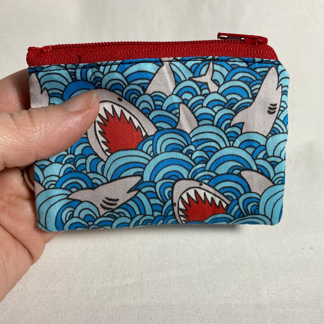 ZIPPED CARDHOLDER POUCH SEA CHARM