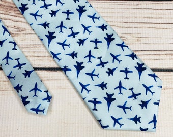 Airplane neck tie, air plane tie, pilot tie, air plane necktie, pilot gift, aircraft tie, pilot gift, air traffic controler accessory