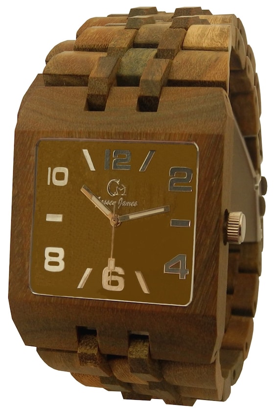 Wood Watch-wooden watches-engraving wrist watch-custom wristwatches-Men's watch- Handmade from Sandalwood