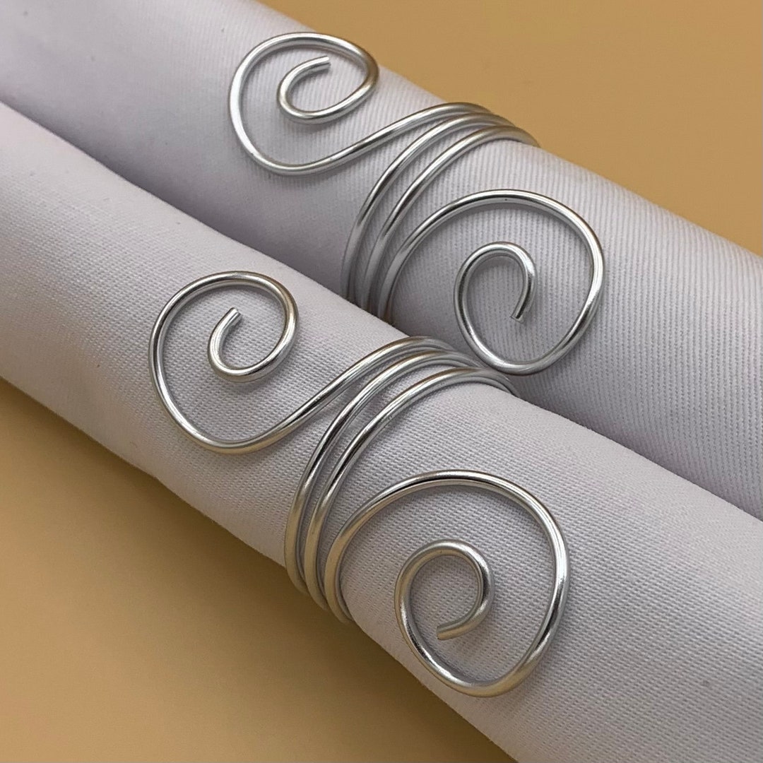 Napkin Rings / Napkin Holder / Party Decoration in Aluminium Wire Any