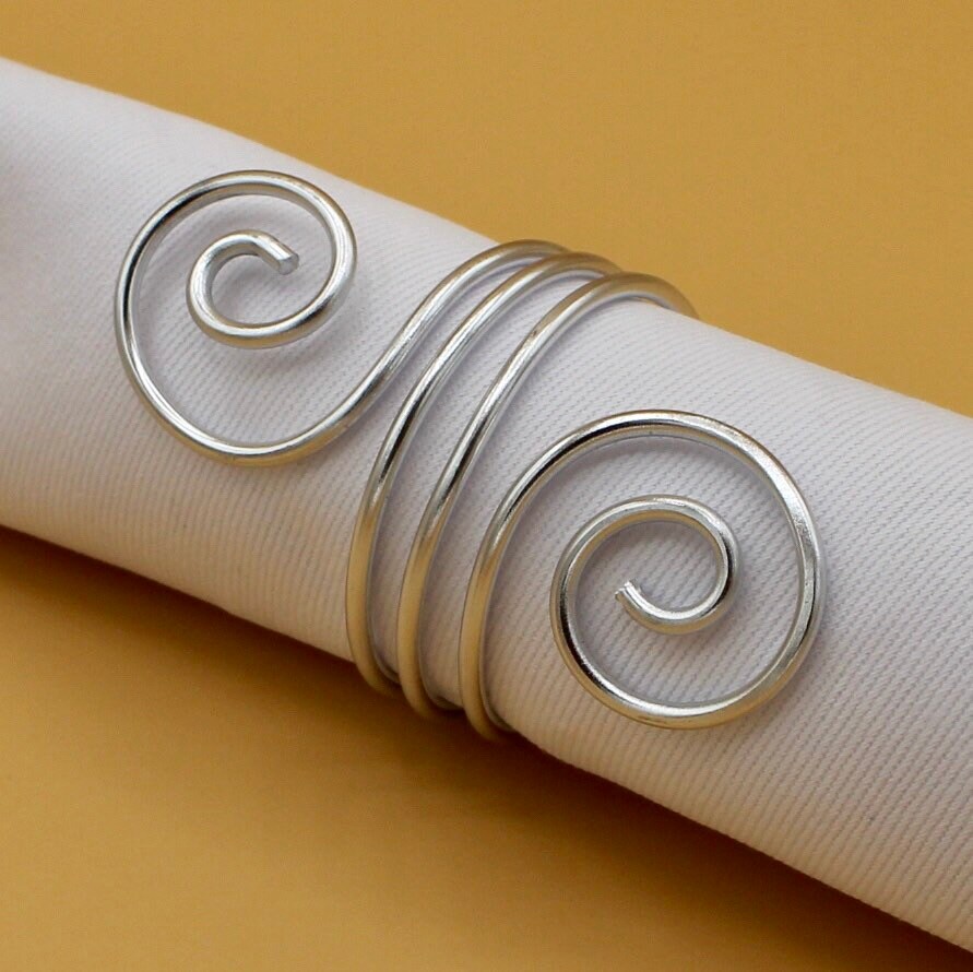 Napkin Rings / Napkin Holder / Party Decoration in Aluminium Etsy UK