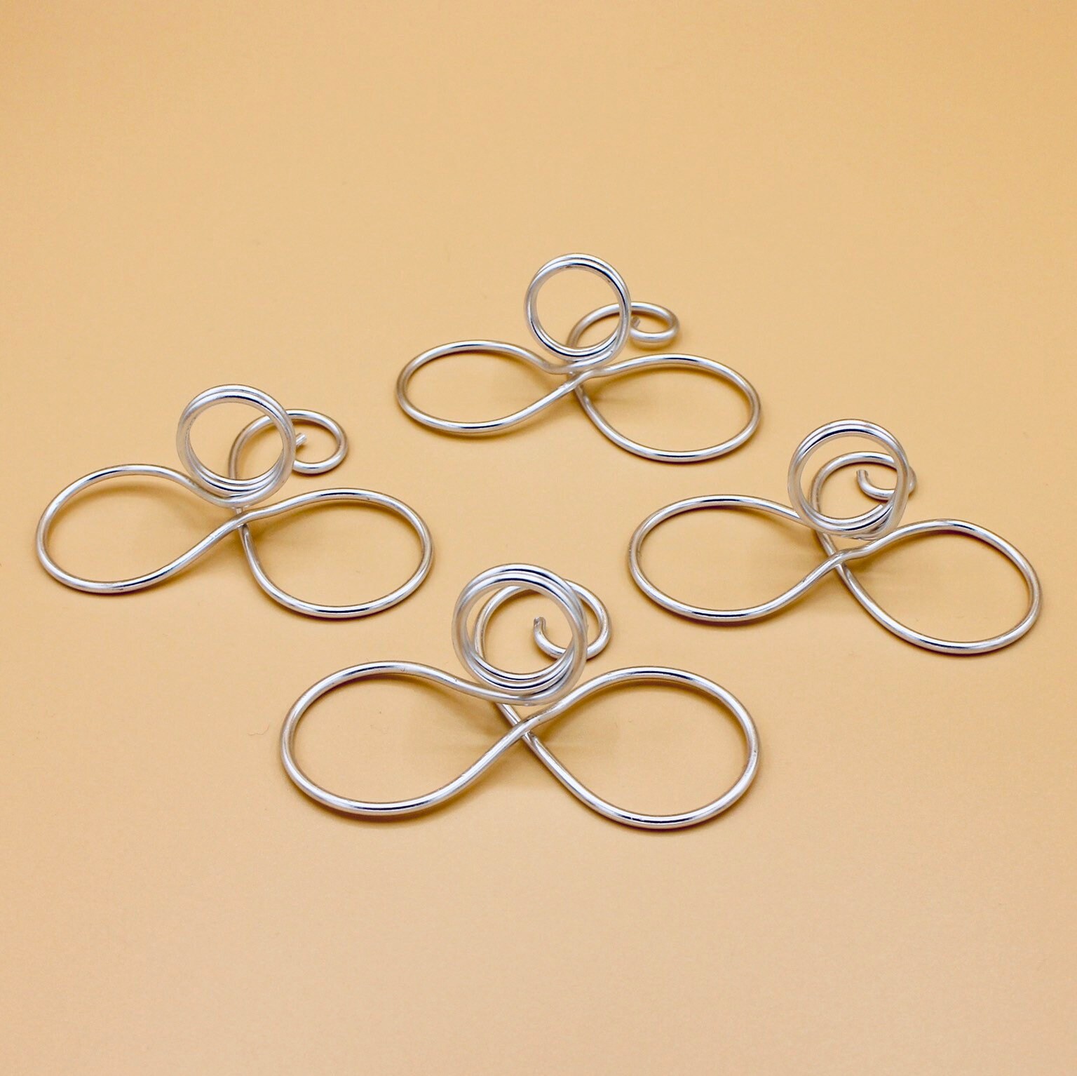 Wire Place Card Holders / Photo Holder in an Infinity Ribbon Etsy UK