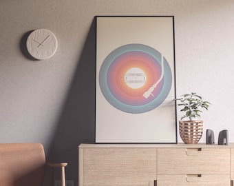 Wax Lyrical Art Print | Vinyl Record | Turntable | DJ | Vintage | Retro Music | Musician | Spectrum | Instrument | 1970s | 1980s