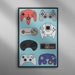 Videogame Controllers | Retro Minimalist | Nintendo | Sega | Xbox ...