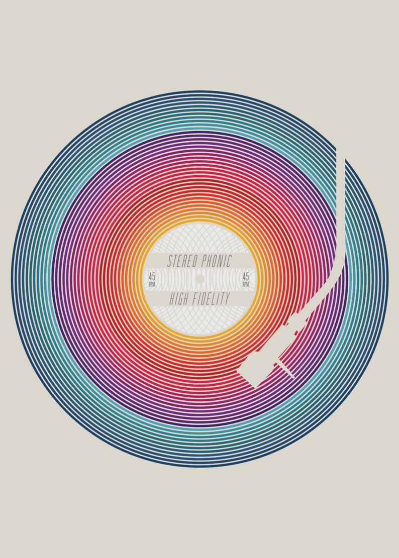 Wax Lyrical Art Print Vinyl Record Turntable DJ Etsy