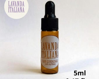 Reines Italienisches Lavendelöl – 5 ml | Natürlicher Duft für Räume, Entspannung, Aromatherapie und Diffusoren