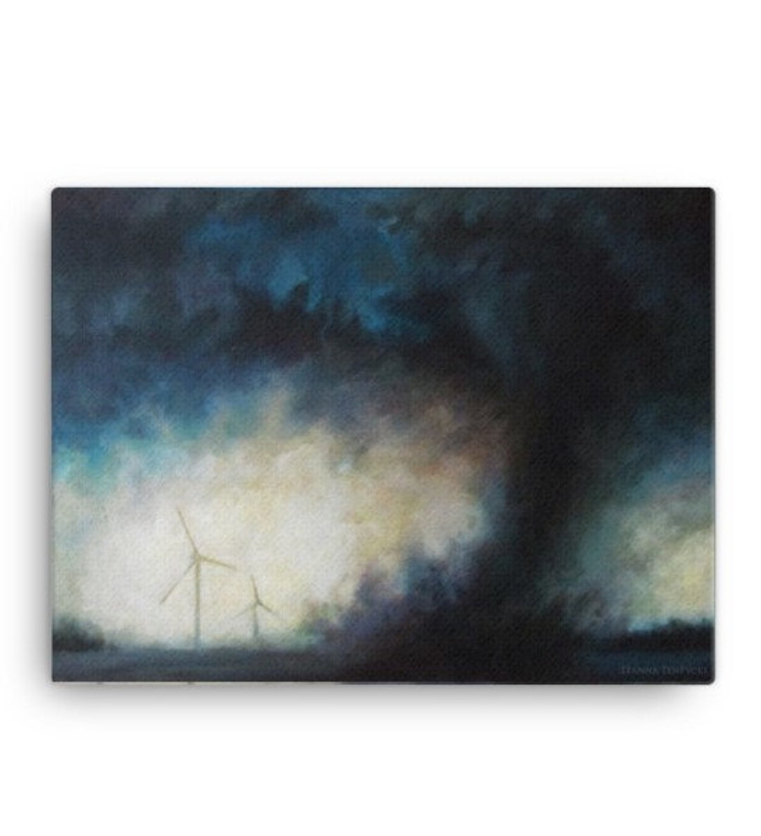 Wind and Steel - Tornado Funnel Cloud Twister Art Acrylic Wood Original ...