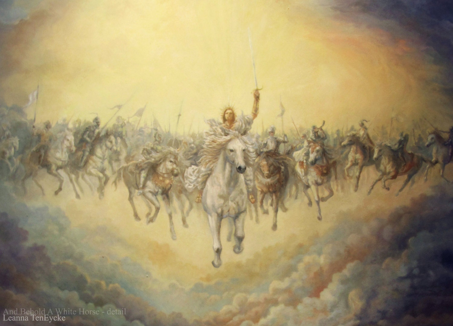Revelation Behold a White Horse Limited Edition Giclee Etsy