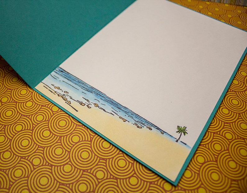 Beach Babe Handmade Greeting Card image 7