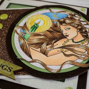 Imbolc Goddess Handmade Greeting Card, Pagan Greeting Cards, Goddess Handmade Card, Imbolg Card, Pagan Greetings image 5