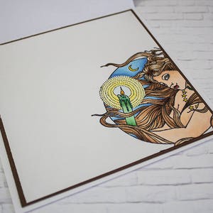 Imbolc Goddess Handmade Greeting Card, Pagan Greeting Cards, Goddess Handmade Card, Imbolg Card, Pagan Greetings image 6