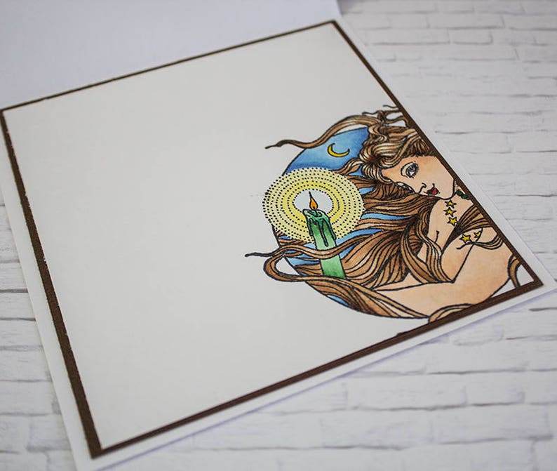 Imbolc Goddess Handmade Greeting Card, Pagan Greeting Cards, Goddess Handmade Card, Imbolg Card, Pagan Greetings image 6