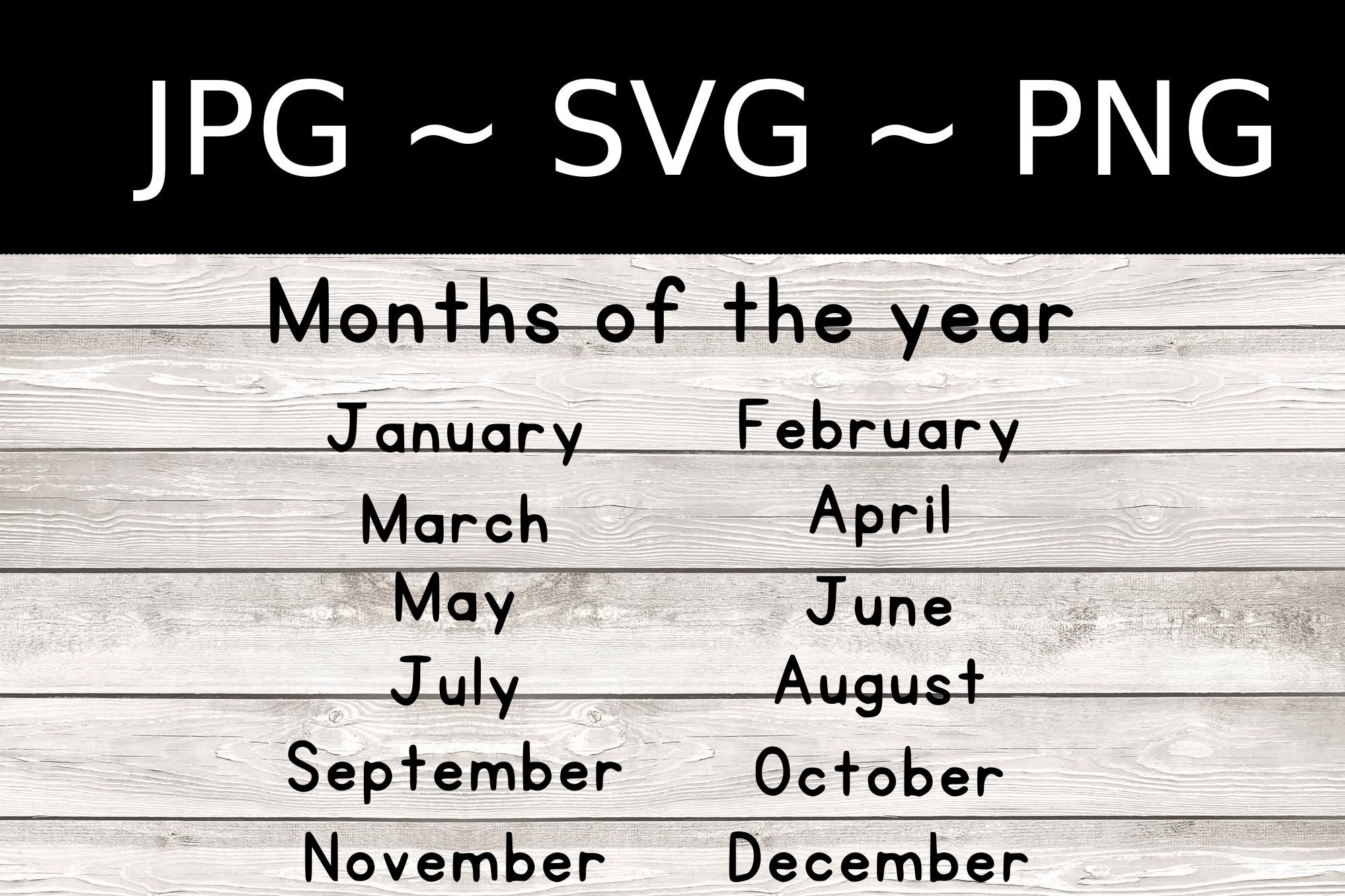 Tracing Mat - Months of the Year - SVG - Homeschool - Cutting File ...