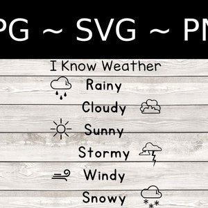Tracing Mat - Weather - SVG - Homeschool - Cutting File - DIY