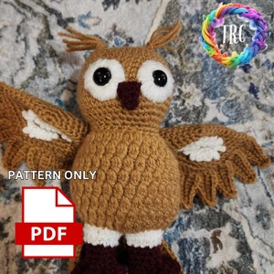 AI inspired crochet owl pattern - USA terms - Advanced crochet - Pattern only - NOT a physical product!!!