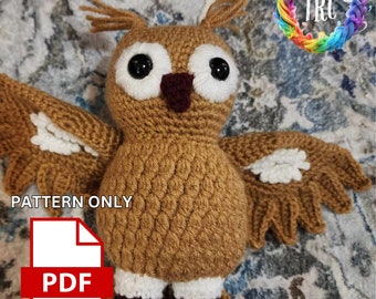 AI inspired crochet owl pattern - USA terms - Advanced crochet - Pattern only - NOT a physical product!!!