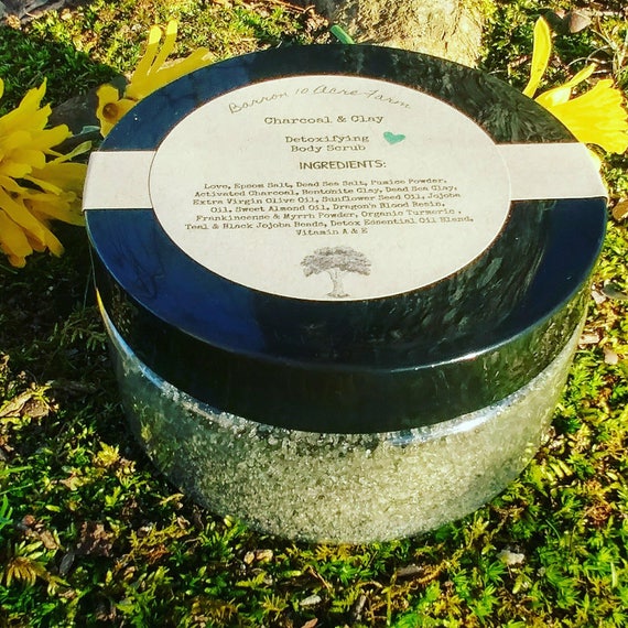 Charcoal & Clay Detoxifying Body Scrub