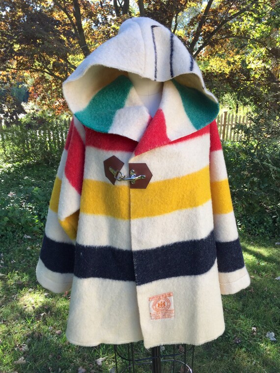 Vintage Hudson Bay blanket Custom Coats Etsy
