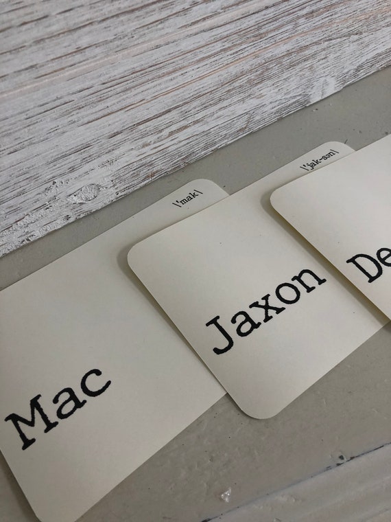 Custom Flash Cards Personalized Cards | Etsy