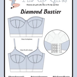 Diamond Foam-lined Bustier Pattern