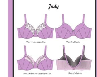 Judy Partial  Band Bra Pattern  A Pin Up Girls Original Pattern